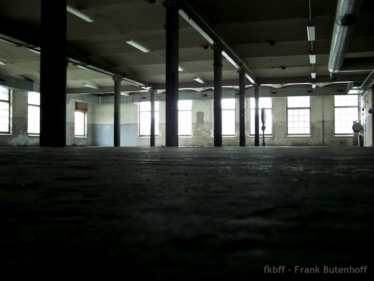 Eine leere Textilfabrik in Schweden